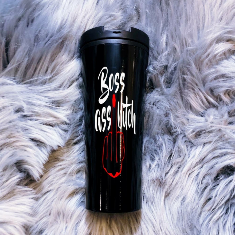 Boss a$$ b$tch travel mug